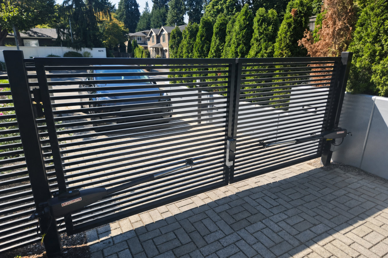 Automatic gate installation