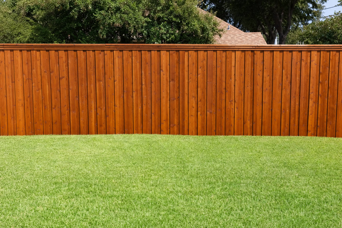 Fence staining and sealing